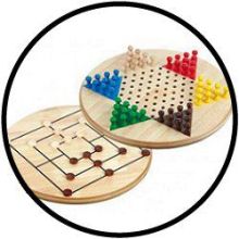 Halma-Mühle-Kombination Maxi