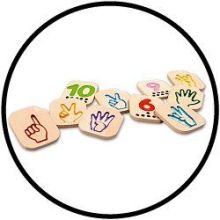 Gebärdensprache Nummern PlanToys®