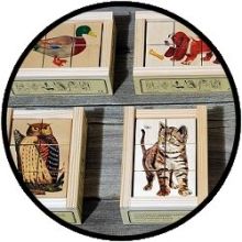 Würfelpuzzle Tiere I (6-teilig)