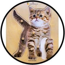Holz-Puzzle Katze