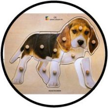 Holz-Puzzle Hund