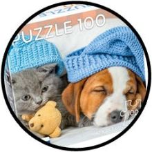 Puzzle - Hund und Katze (100 XXL)