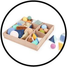 Set mit Sensorische Materialien