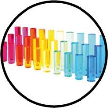 Acryl-Zylinder verschiedene Längen 30er Set