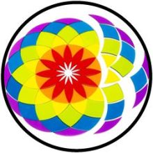 Acryl Form großes Mandala