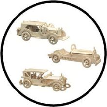 Holzbausatz Oldtimer-Set
