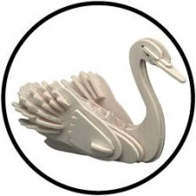 Holzbausatz Schwan