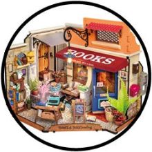 3D-Holzpuzzle-Bausatz - Buchladen