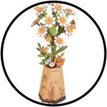 3D-Holzpuzzle-Bausatz - Gänseblümchen
