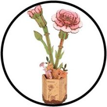 3D-Holzpuzzle-Bausatz - Nelke