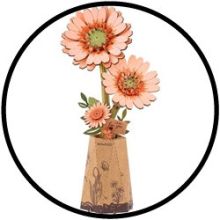 3D-Holzpuzzle-Bausatz - Gerbera