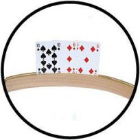 Hölzerner Spielkartenhalter