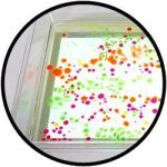 Durchsichtiges Tablett für Leuchtplatte